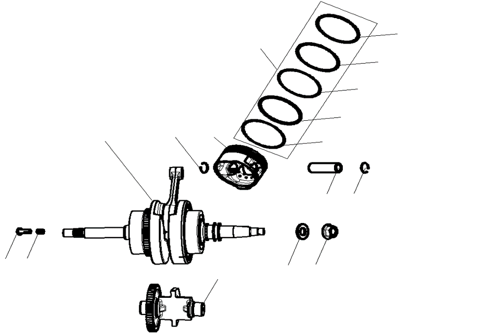 Коленвал,поршень