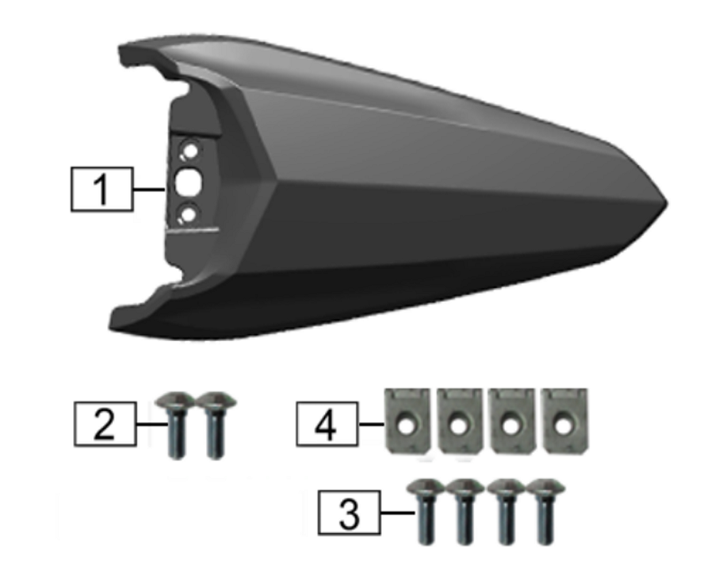 Накладка заднего крыла