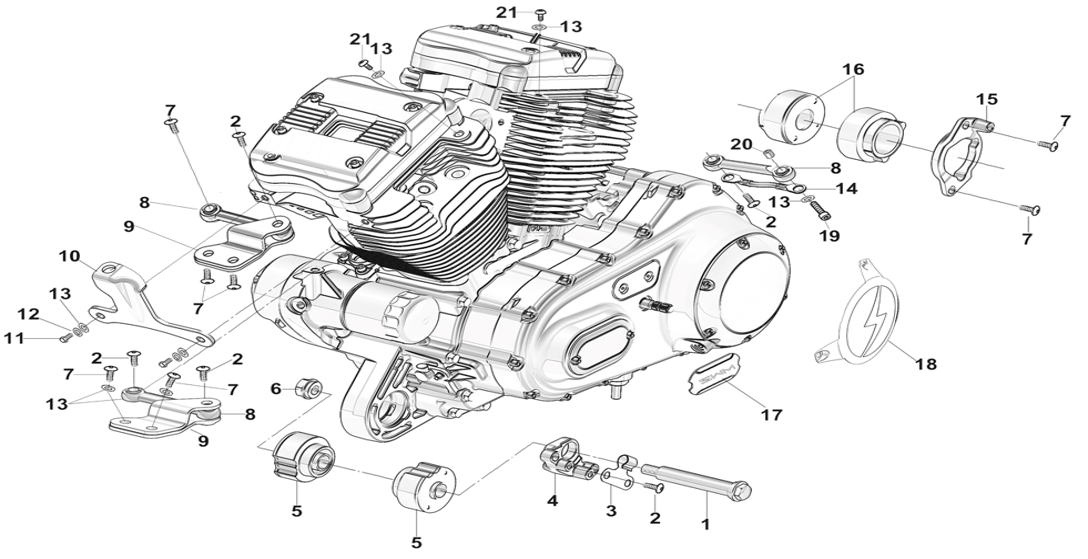 Опоры крепления ДВС