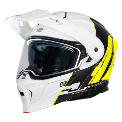 Шлем модуляр ORIGINE ADVENTURE CYBORG (Hi-Vis желтый/белый матовый, XL, 1560035-598-2431)