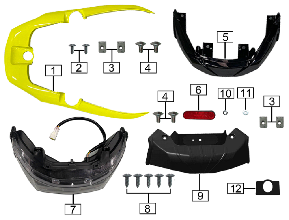 Фонарь задний