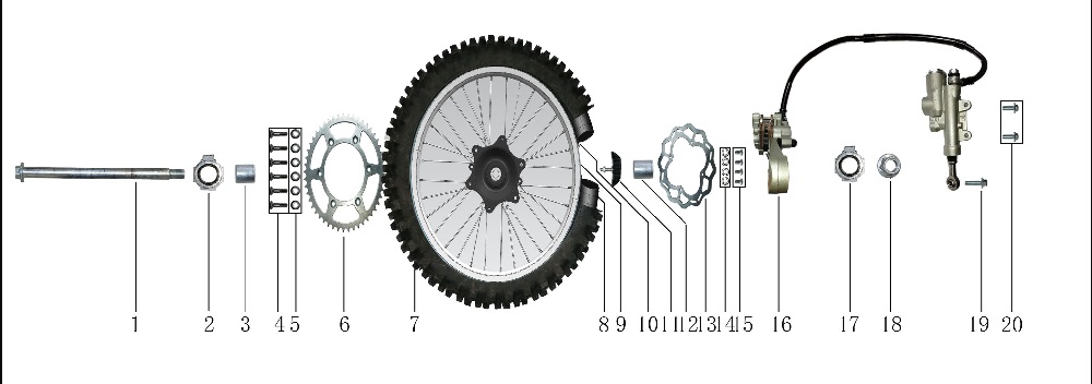 Заднее колесо