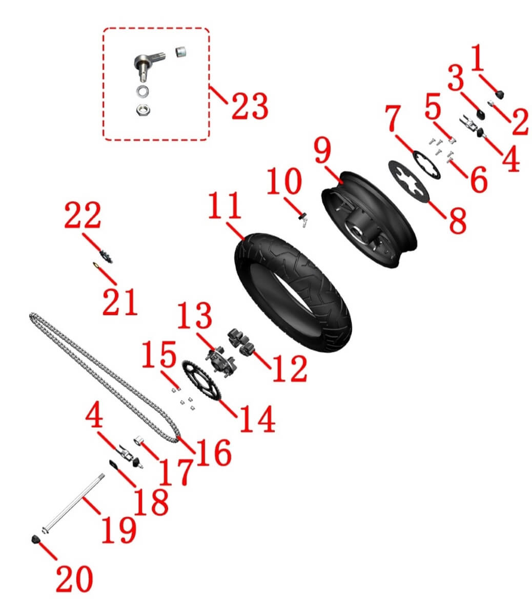 Колесо заднее