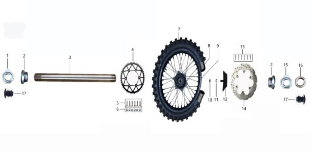 Заднее колесо