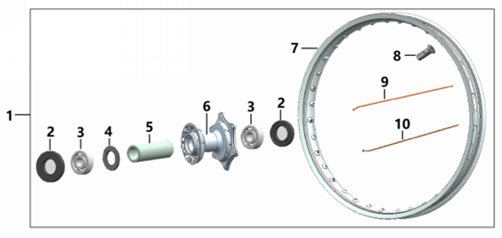 Ступица переднего колеса