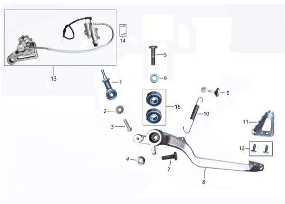 Педаль заднего тормоза