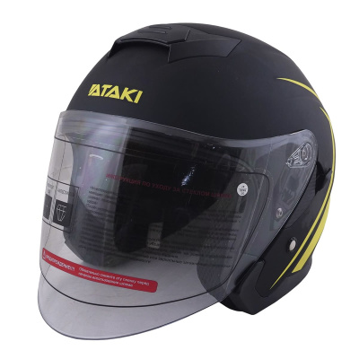 Шлем открытый со стеклом ATAKI JK526 Stripe