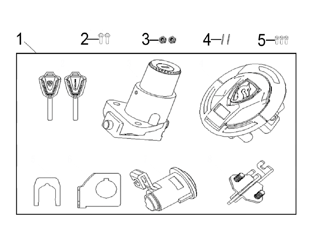 Комплект замков