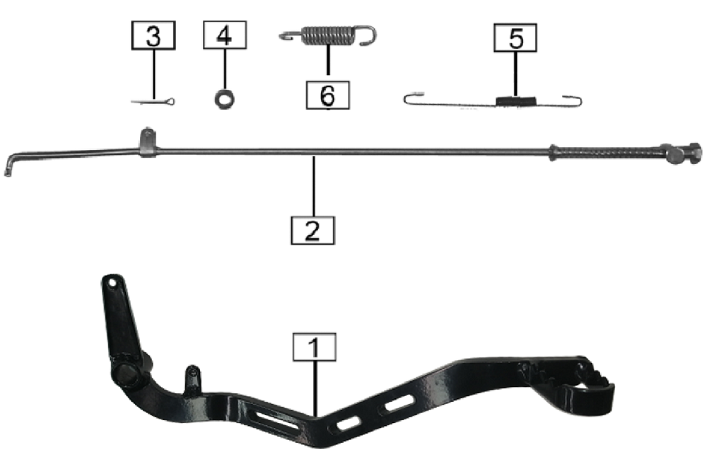 Рычаг заднего тормоза