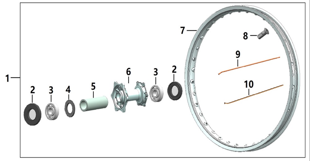 Ступица заднего колеса