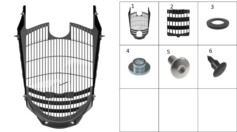 Декоративная решетка передняя