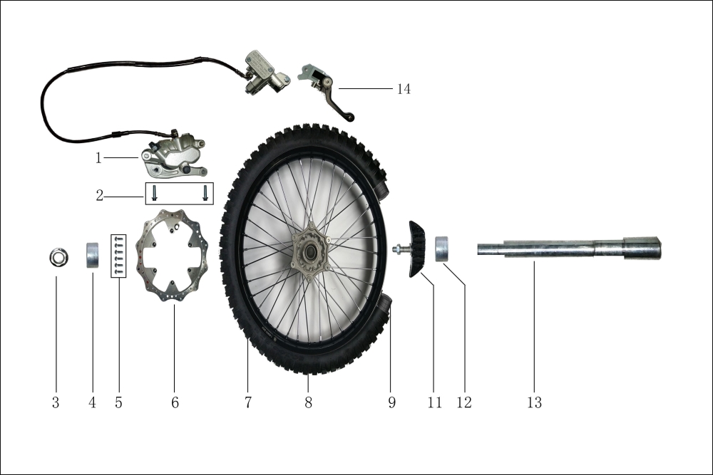 Переднее колесо