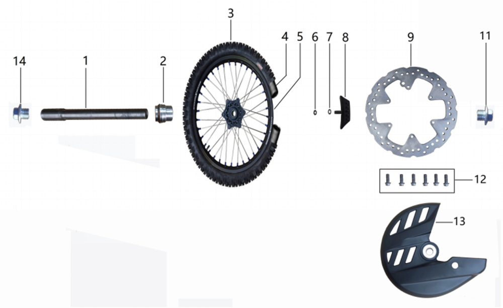 Переднее колесо