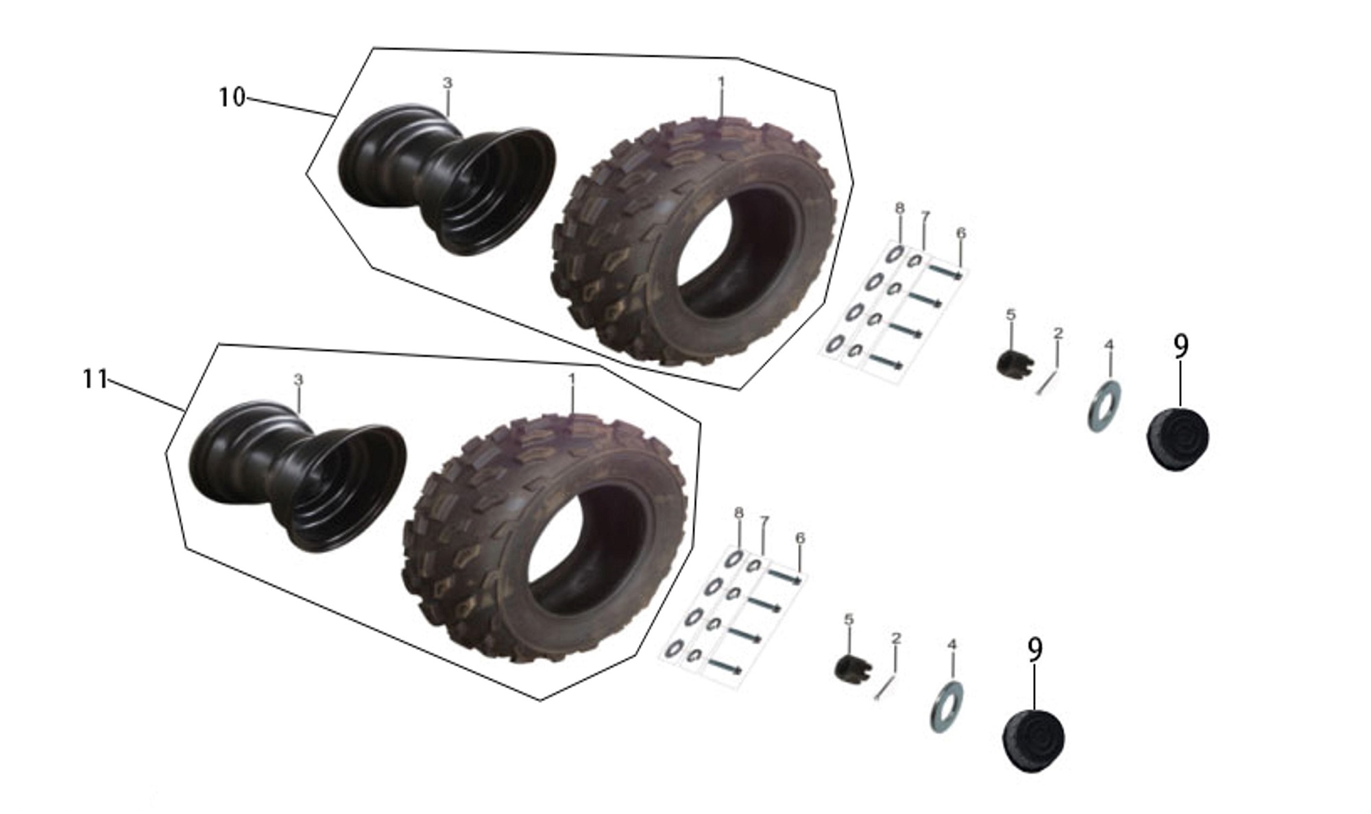 Заднее колесо