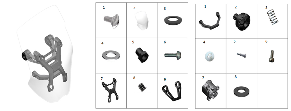 Кронштейн ветрового стекла в сборе
