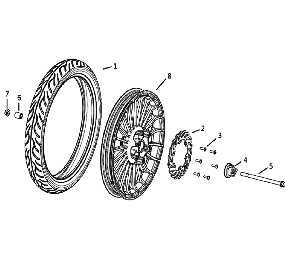 Колесо переднее