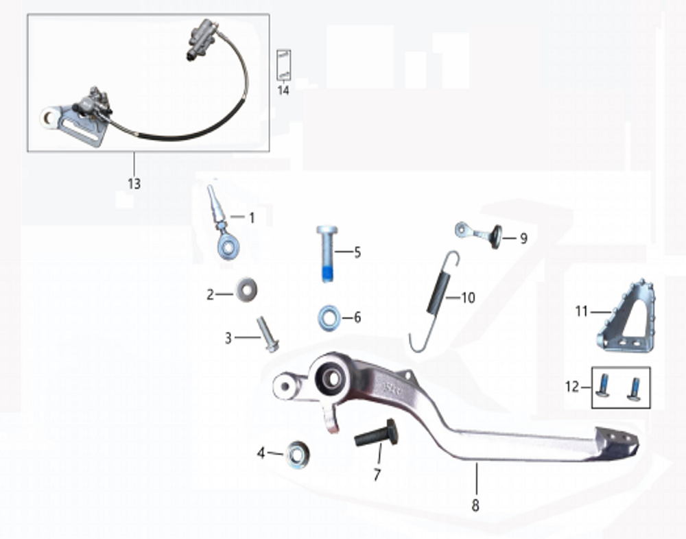 Система заднего тормоза
