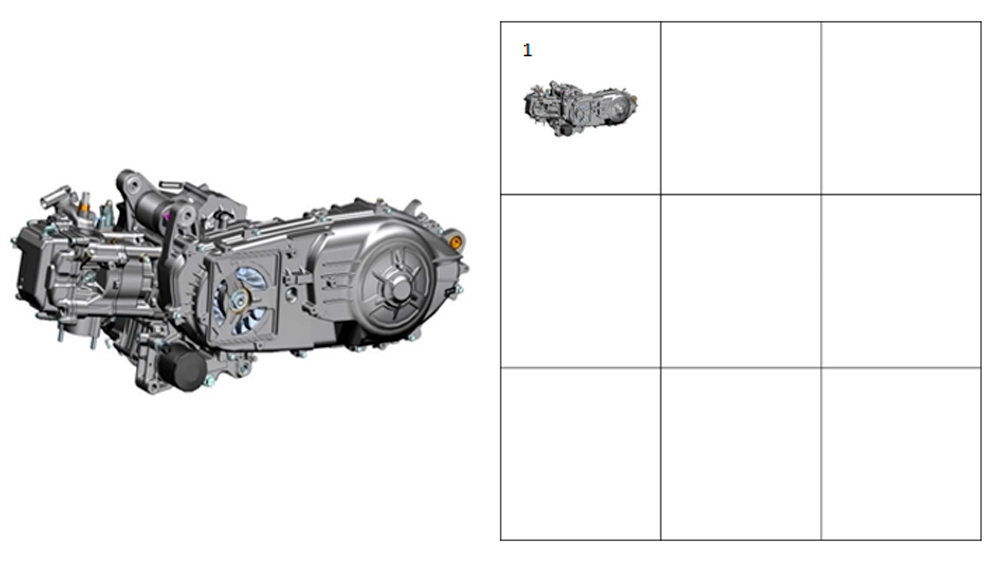 Двигатель в сборе ZT1P79MP  ZONTES