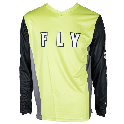 Джерси FLY RACING KINETIC REFRESH (Hi-Vis желтый/черный/серый, S, 6430126-929-2252) Джерси FLY RACING KINETIC REFRESH (Hi-Vis желтый/черный/серый, S, 6430126-929-2252)