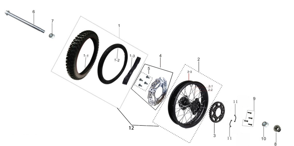 Заднее колесо