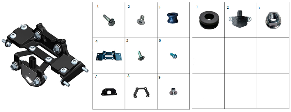 Монтажная пластина топливного бака в сборе
