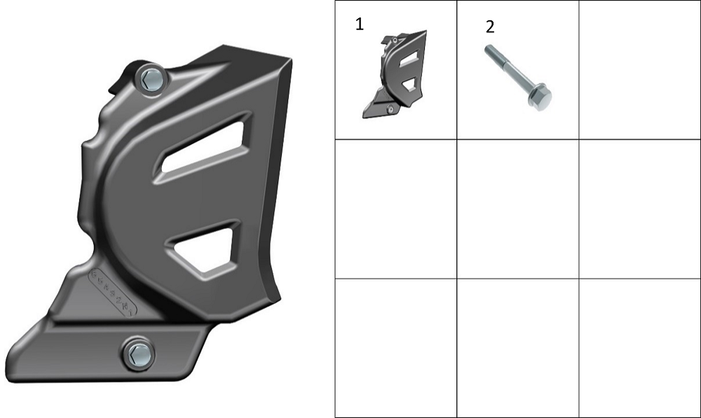 Задняя левая защитная крышка двигателя