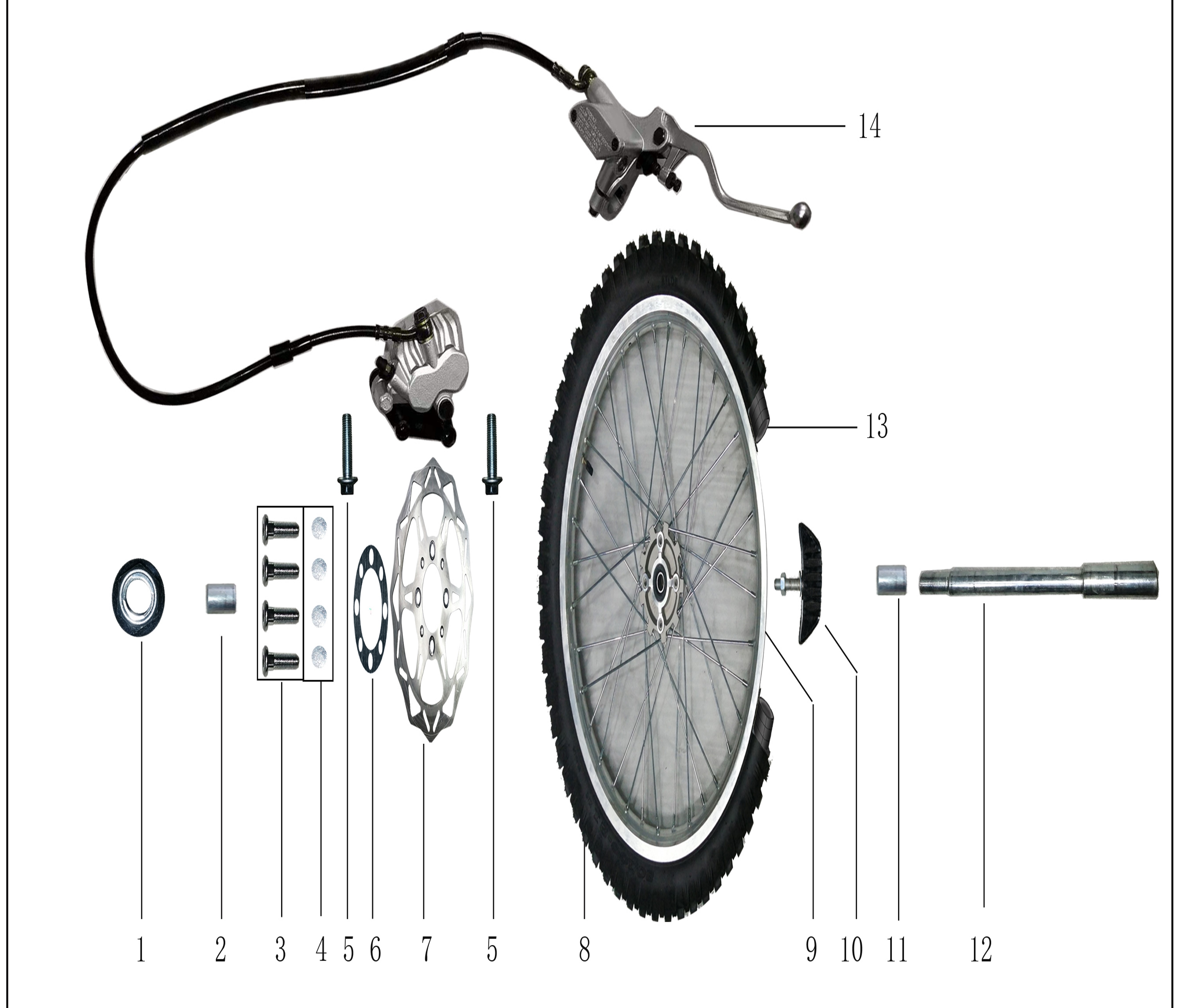 Переднее колесо