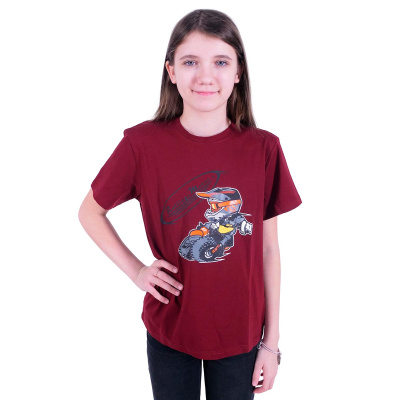 Футболка ROLLING MOTO KIDS (бордовый, 152см, 6430474-931-4043)