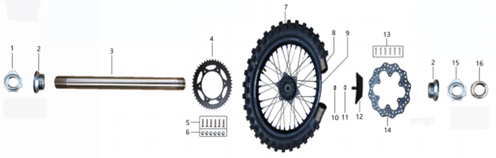 Колесо заднее