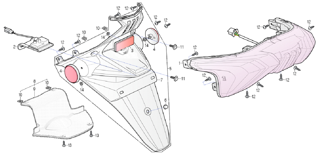 Задний фонарь