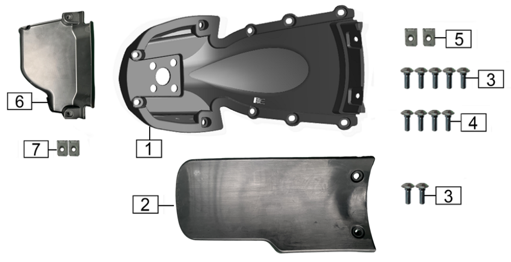 Задний брызговик