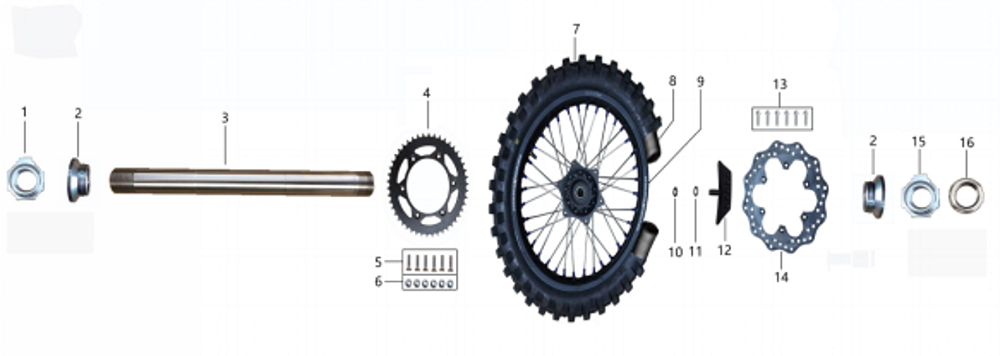 Колесо заднее