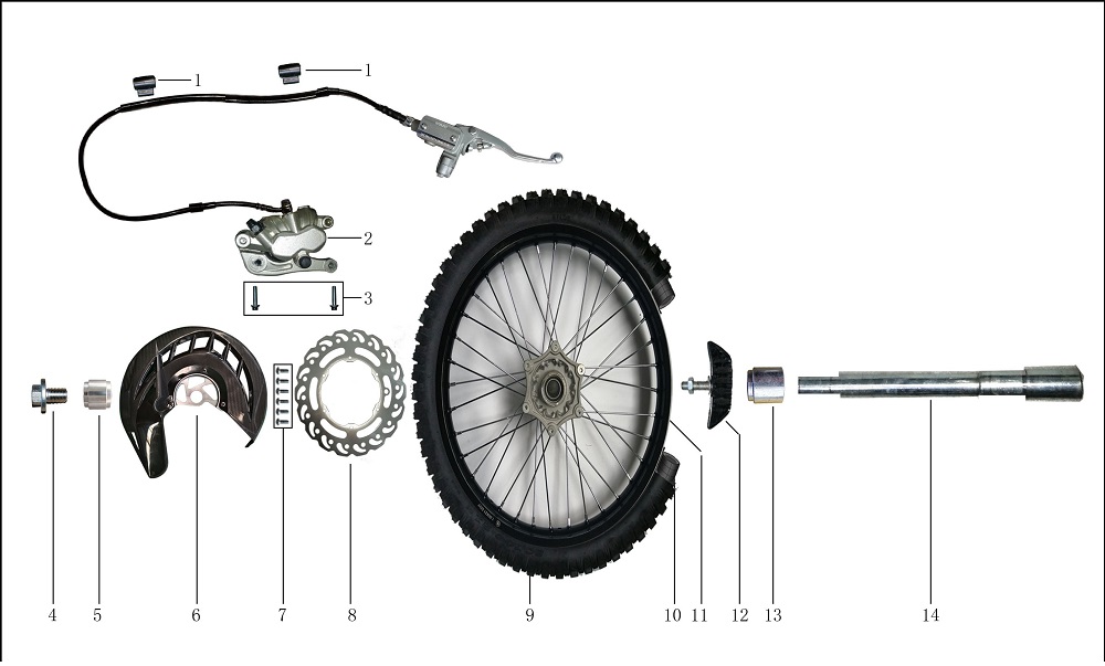 Переднее колесо