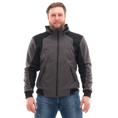 Мототолстовка DF Urban Grey с защитой (серый, XXL, 1560587-976-3179)