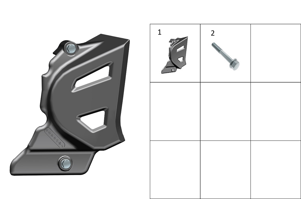 Задняя защитная крышка двигателя