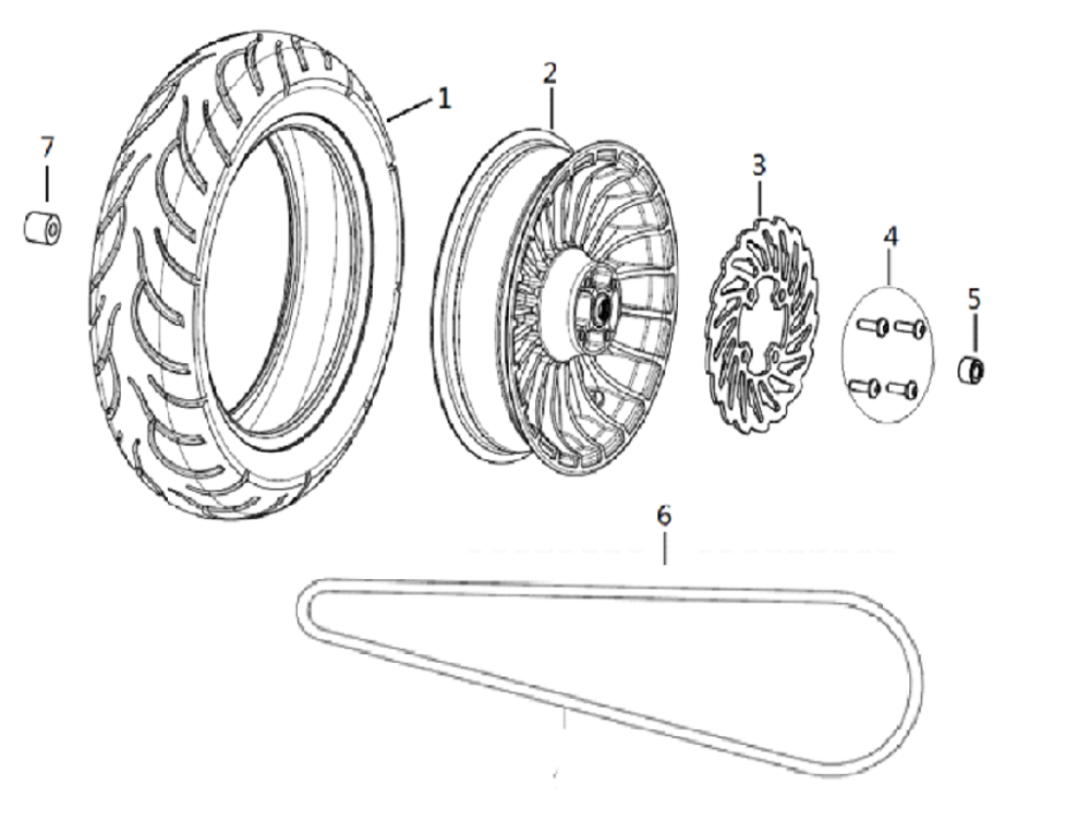 Колесо заднее