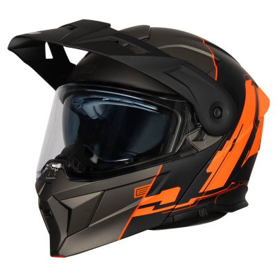Шлем модуляр ORIGINE ADVENTURE CYBORG (Hi-Vis оранжевый/титановый матовый, S, 1560035-598-4559)