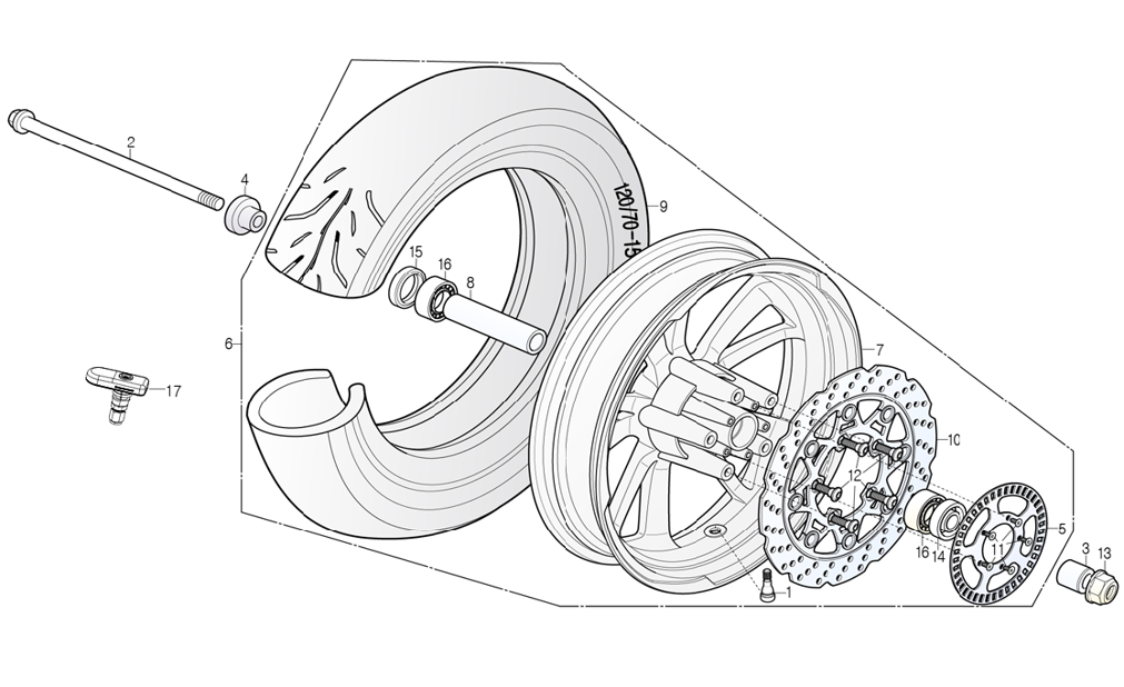 Колесо переднее