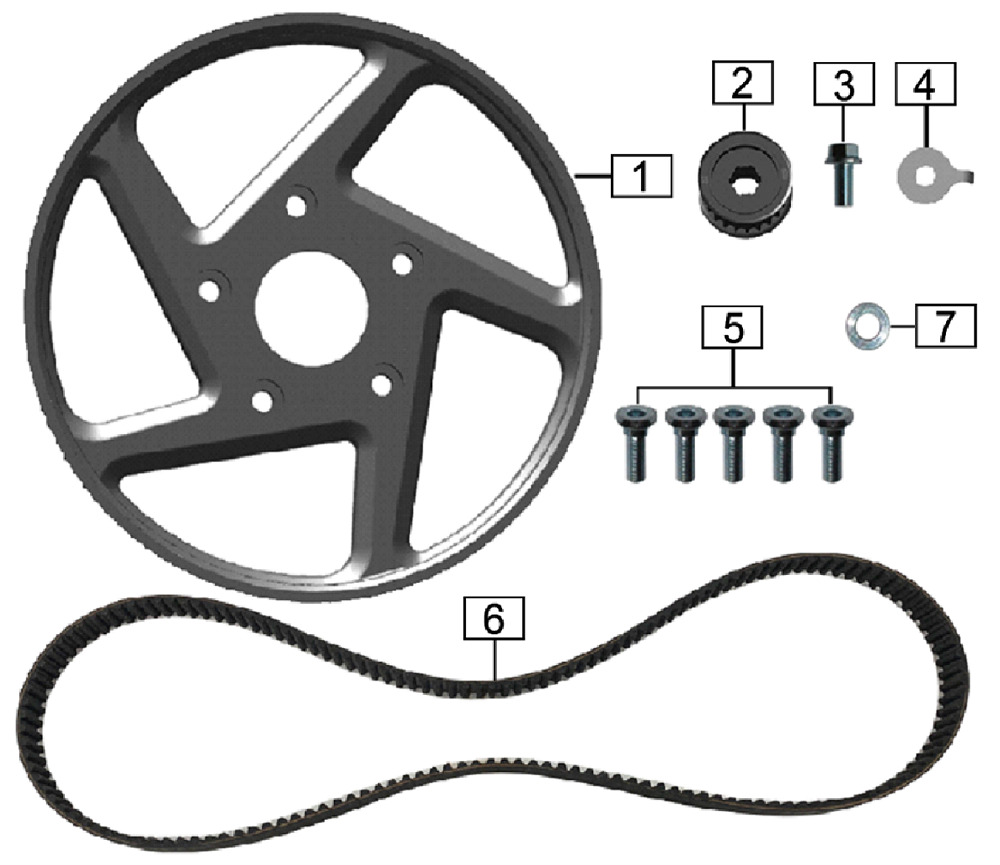 Шкив ведомый