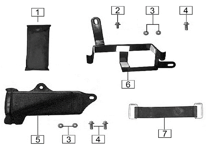 Инструмент кронштейн аккумулято