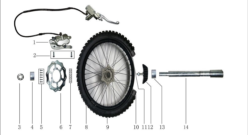 Переднее колесо