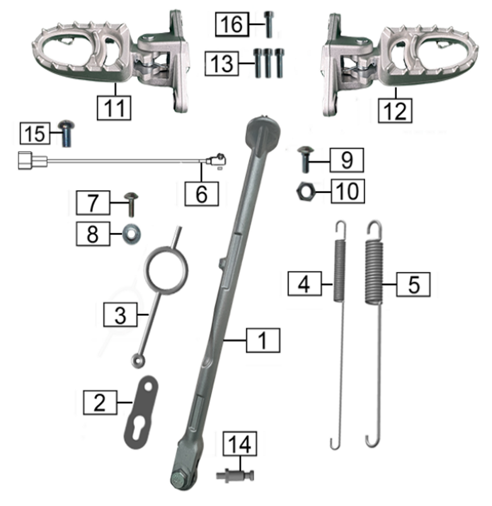 Боковая подножка/Подножки водителя