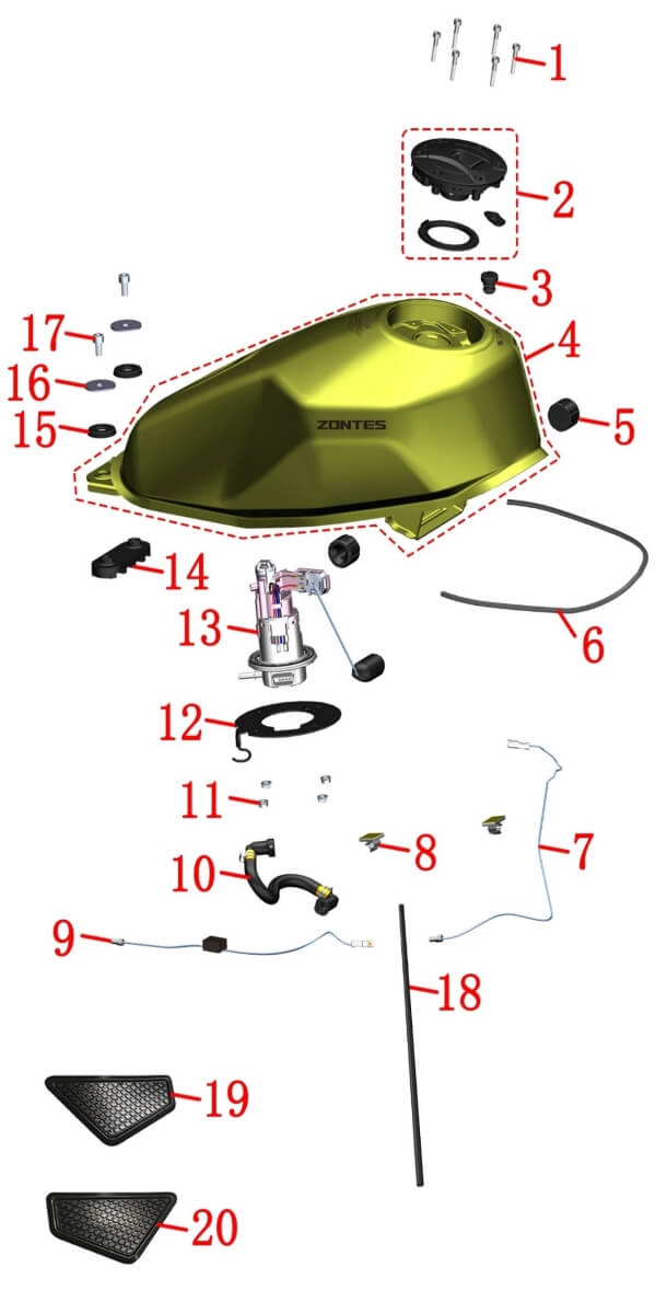 Бак топливный