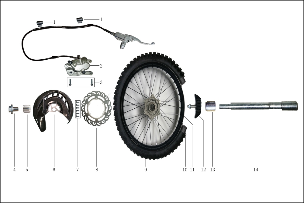 Переднее колесо