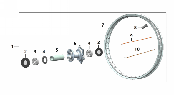 Ступица переднего колеса