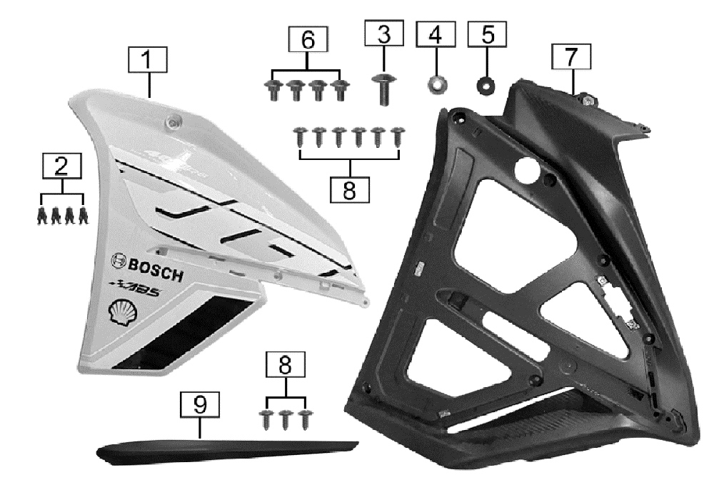Облицовка боковая передняя левая