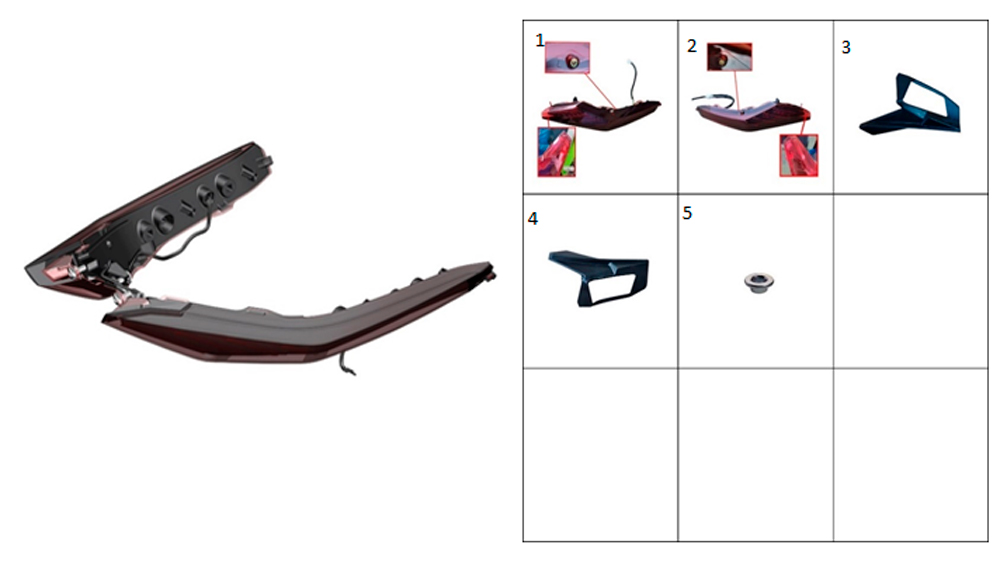 Фонари задние