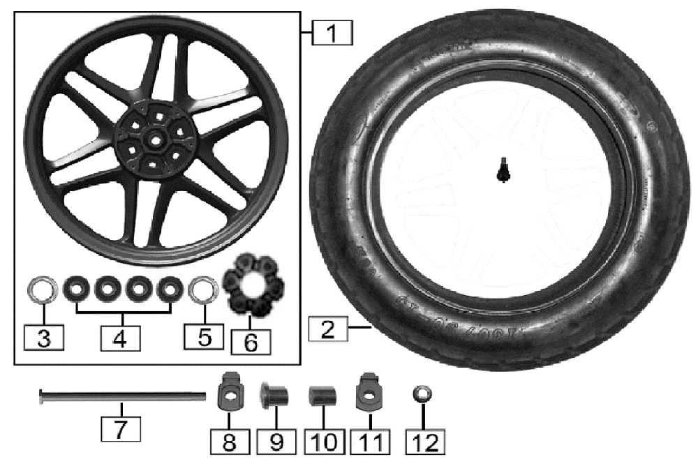 Колесо заднее