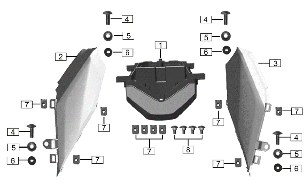 Задний фонарь в сборе