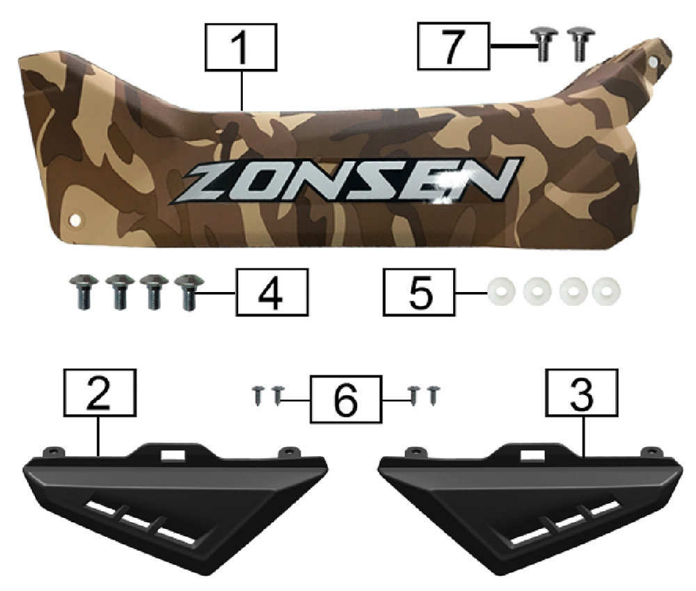 Передняя защита центральная